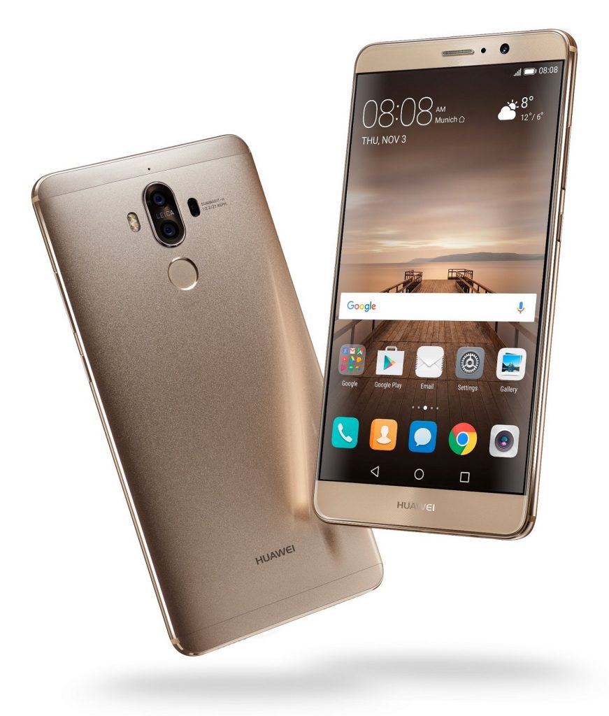 Huawei Mate 9_Champagne Gold Front & Back