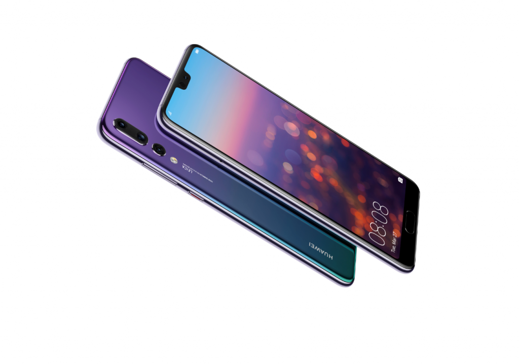 HUAWEI P20 Pro Twilight Front and Rear Diagonal