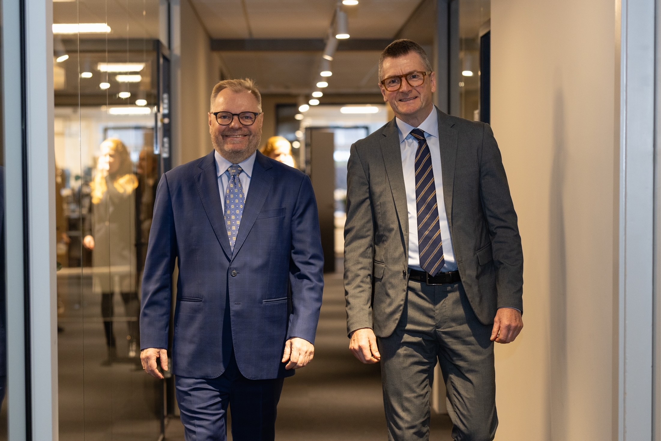 CFO Lars Larsen and CEO Jeppe Frandsen